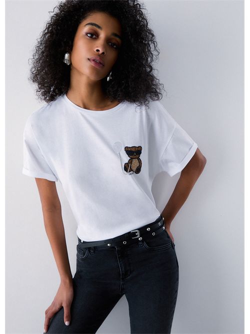 T-shirt woman white LIU JO | WA6414JS923/P9430